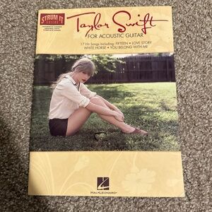 Taylor Swift Yellow Cream Acoustic Guitar Songbook